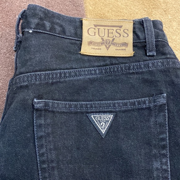 Vintage Guess Black Jeans Size 32 